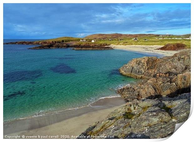 Clachtoll beach, near Lochinver, Scotland						 Print by yvonne & paul carroll