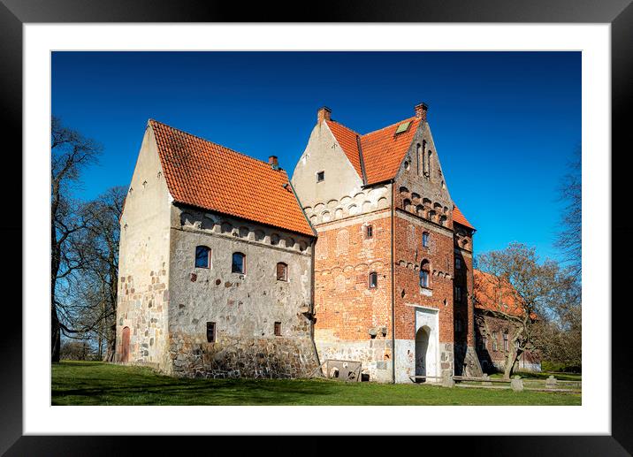 Borgeby Castle in Sweden Framed Mounted Print by Antony McAulay