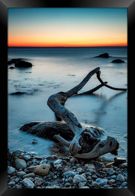 Glumslovs Backar Beachfront Framed Print by Antony McAulay