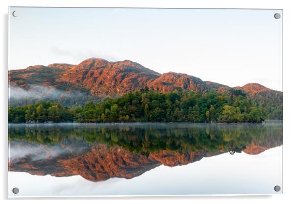 Serene Highland Reflection Acrylic by Stuart Jack