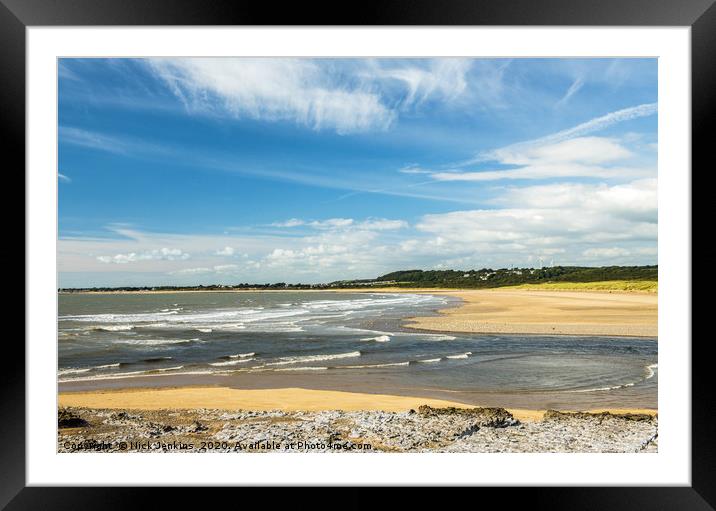Estuary of the River Ogmore Ogmore by Sea Framed Mounted Print by Nick Jenkins
