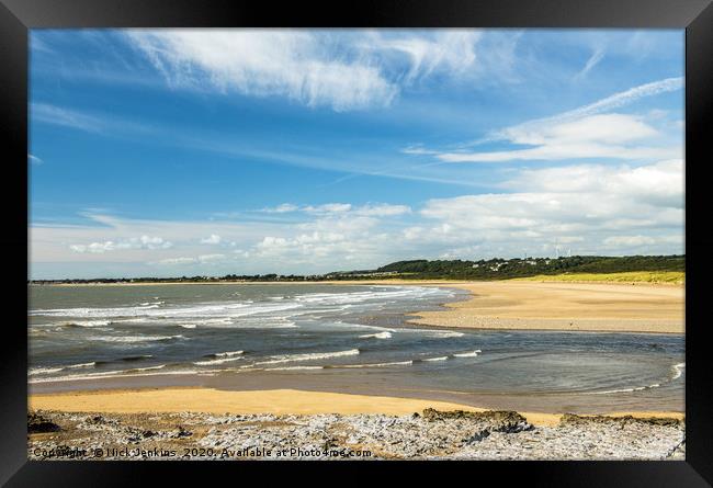 Estuary of the River Ogmore Ogmore by Sea Framed Print by Nick Jenkins