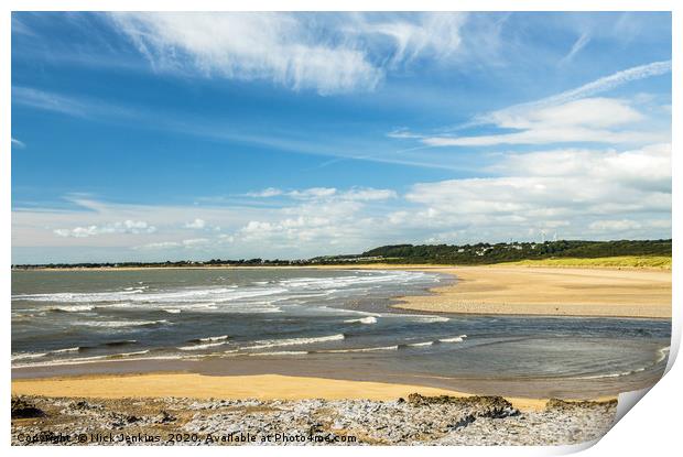 Estuary of the River Ogmore Ogmore by Sea Print by Nick Jenkins