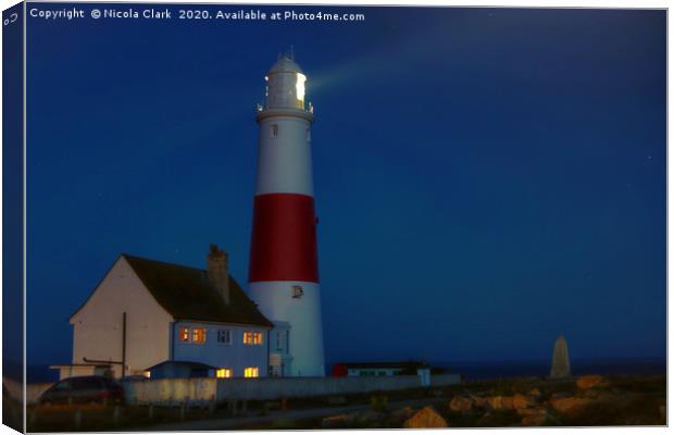 The Lighthouse Canvas Print by Nicola Clark