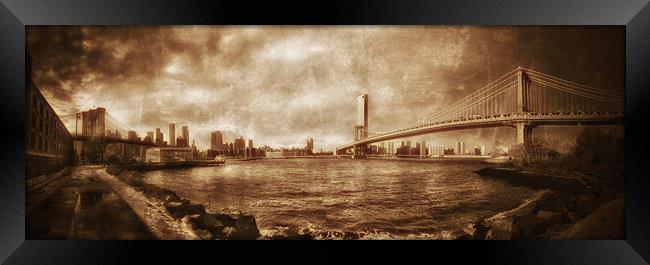 New York Panorama  Framed Print by Scott Anderson