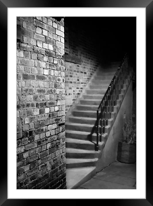 Stairs to the Dark Side Framed Mounted Print by Keith Thorburn EFIAP/b