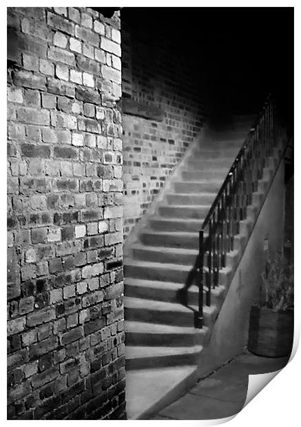 Stairs to the Dark Side Print by Keith Thorburn EFIAP/b