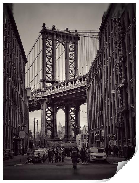 Brooklyn Bridge, New York City  Print by Scott Anderson
