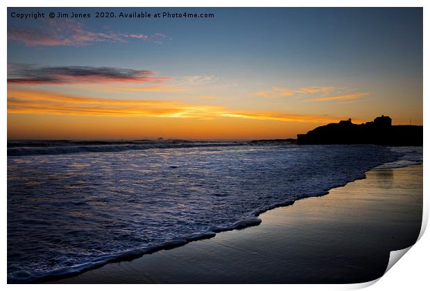 Super September Seaton Sluice Sunrise (2) Print by Jim Jones