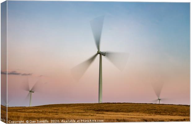 Wind Turbines Canvas Print by Dan Santillo