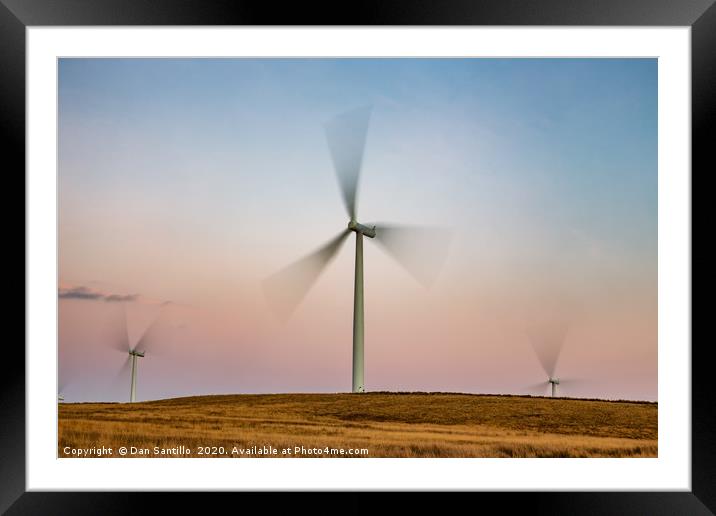 Wind Turbines Framed Mounted Print by Dan Santillo