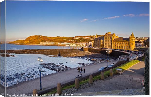 Aberystwyth from the Castle Canvas Print by Dan Santillo