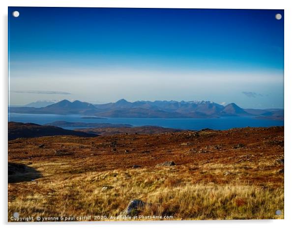 Cuillin mountains on Skye                          Acrylic by yvonne & paul carroll