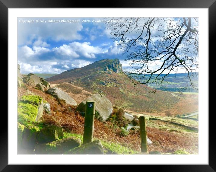 The Roaches Framed Mounted Print by Tony Williams. Photography email tony-williams53@sky.com