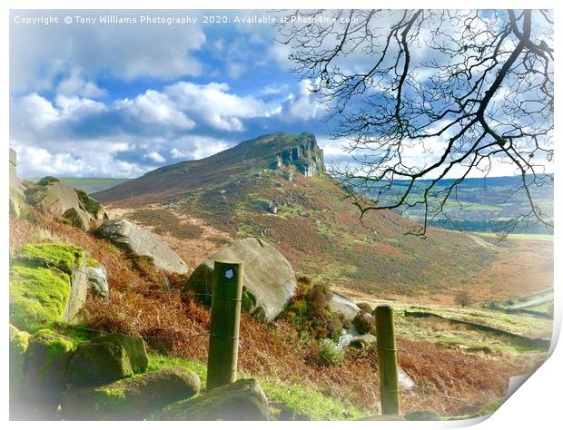 The Roaches Print by Tony Williams. Photography email tony-williams53@sky.com