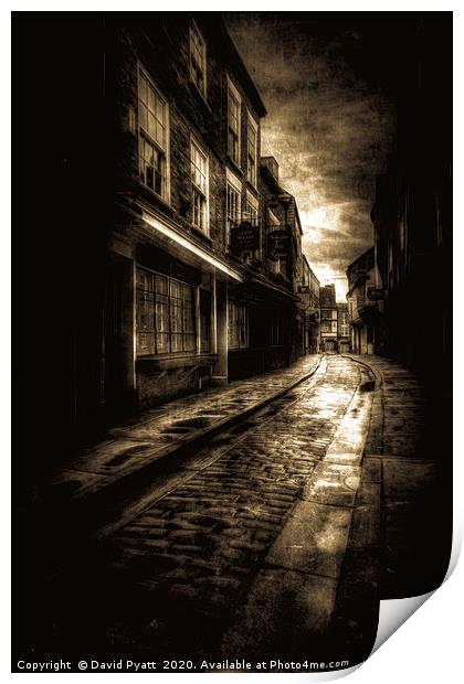 Ghostly Shambles York Print by David Pyatt