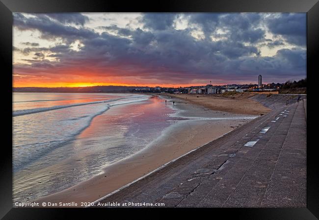 Swansea Bay from the Civic Centre Framed Print by Dan Santillo