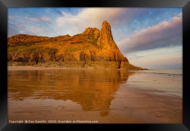 Great Tor and Tor Bay, Gower Framed Print by Dan Santillo