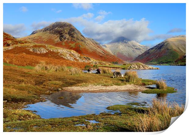 Wast Water, Cumbria Print by Donald Parsons