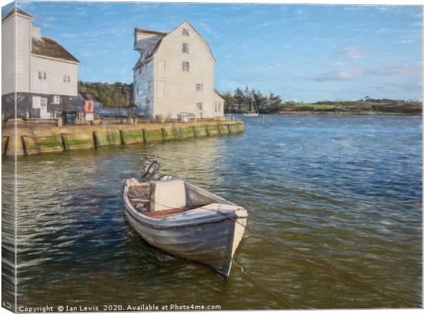 The Tide Mill At Woodbridge Canvas Print by Ian Lewis