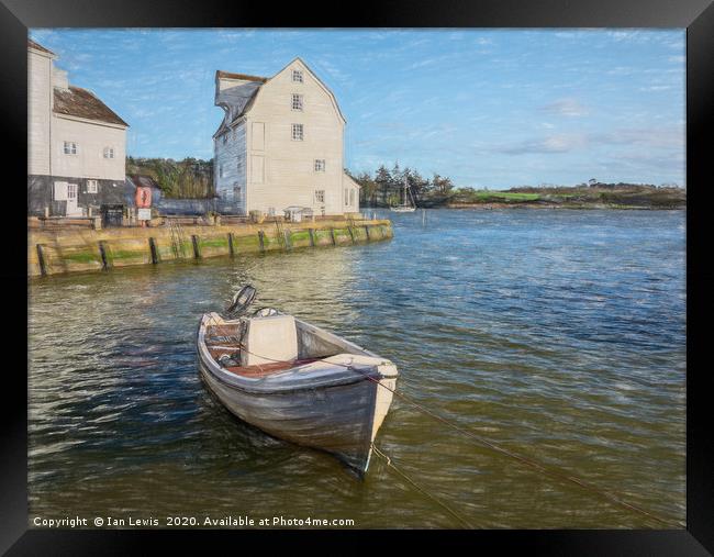 The Tide Mill At Woodbridge Framed Print by Ian Lewis