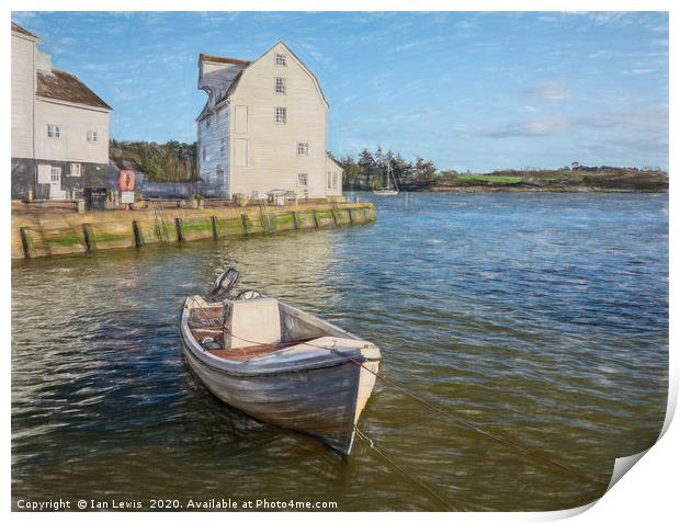 The Tide Mill At Woodbridge Print by Ian Lewis