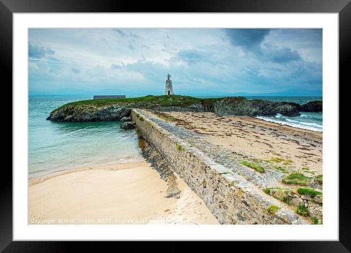 Little Lighthouse Llanddwyn Island Anglesey Framed Mounted Print by Nick Jenkins