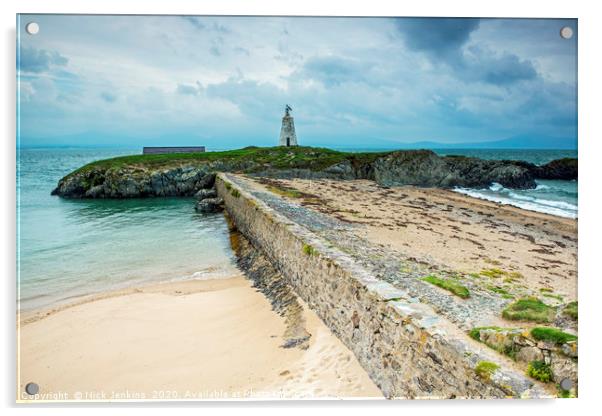Little Lighthouse Llanddwyn Island Anglesey Acrylic by Nick Jenkins