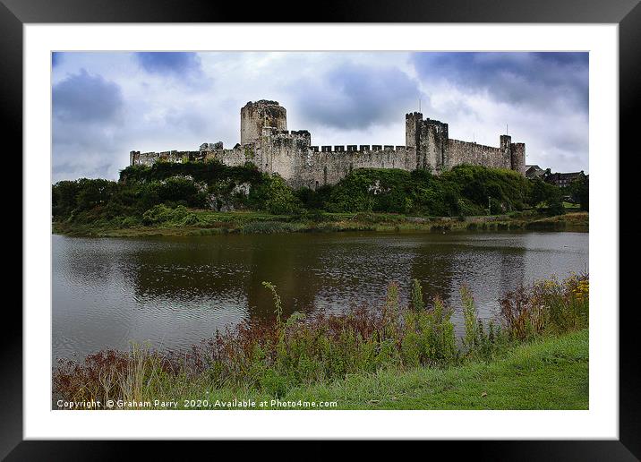 Pembroke Fortress: A Historical Masterpiece Framed Mounted Print by Graham Parry