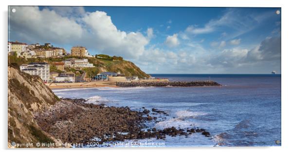 Ventnor Isle Of Wight Acrylic by Wight Landscapes