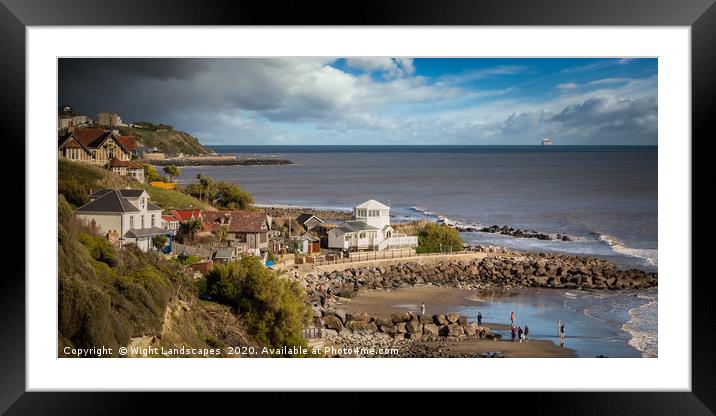 Steephill Cove Isle Of Wight Framed Mounted Print by Wight Landscapes
