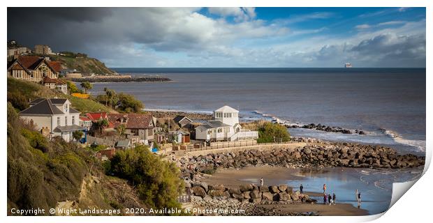 Steephill Cove Isle Of Wight Print by Wight Landscapes