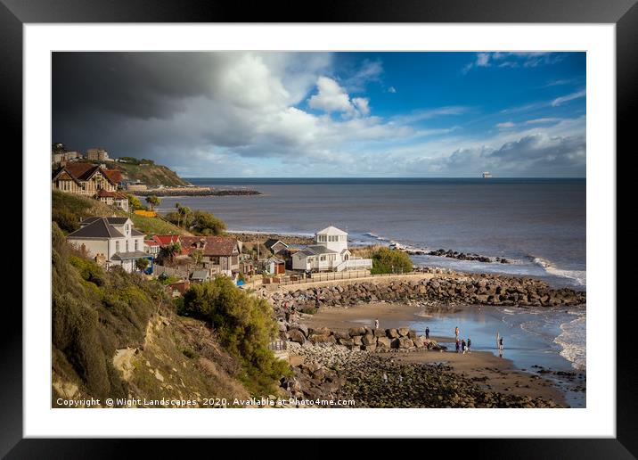 Steephill Cove Isle Of Wight Framed Mounted Print by Wight Landscapes