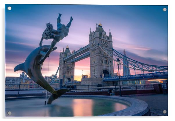 Tower Bridge Acrylic by Daniel Farrington