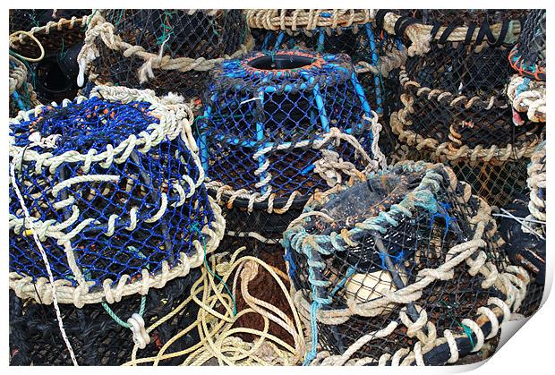 Lobster Pots Print by Chris Day