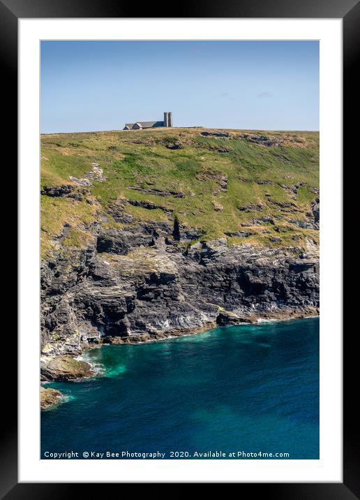 St Materiana's Church in Cornwall Framed Mounted Print by KB Photo