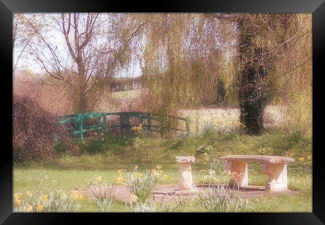 English Country Garden Framed Print by Nicola Clark