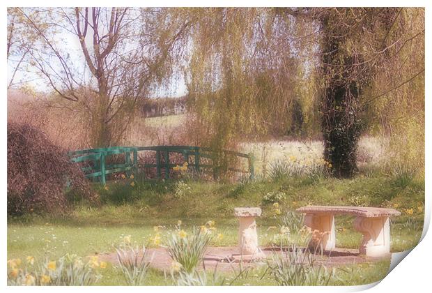 English Country Garden Print by Nicola Clark