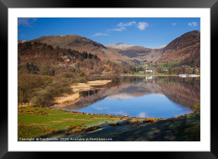 Ullswater, The Lake District, Cumbria, England  Framed Mounted Print by Dan Santillo