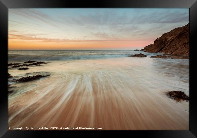 Brandy Cove, Gower Framed Print by Dan Santillo