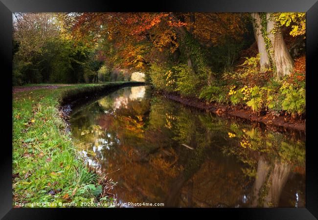 Monmouthshire and Brecon Canal, Brecon Beacons Nat Framed Print by Dan Santillo