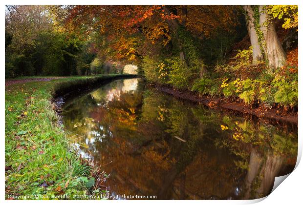 Monmouthshire and Brecon Canal, Brecon Beacons Nat Print by Dan Santillo