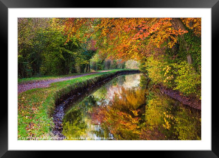 Monmouthshire and Brecon Canal, Brecon Beacons Nat Framed Mounted Print by Dan Santillo