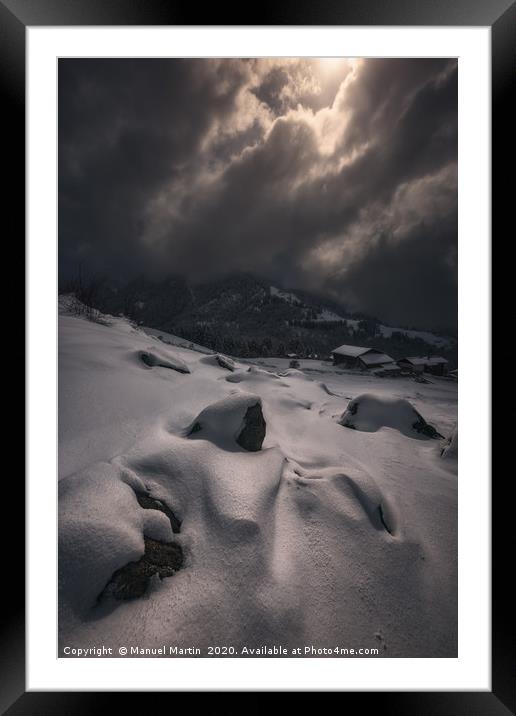 Dark Ice-Queen Framed Mounted Print by Manuel Martin