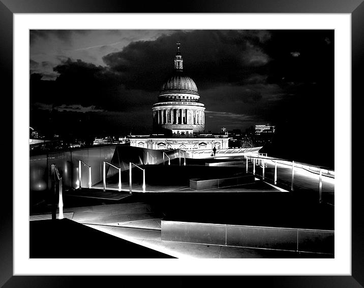 St Paul's Cathedral London Framed Mounted Print by peter tachauer