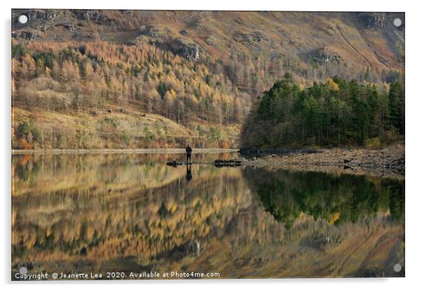 Thirlmere Reflections Acrylic by Jeanette Lea