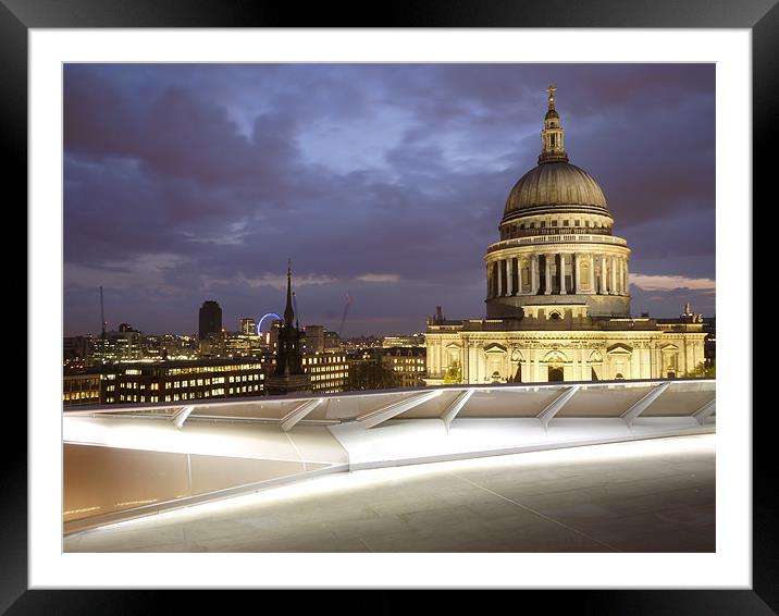 St Paul's Cathedral, London Framed Mounted Print by peter tachauer