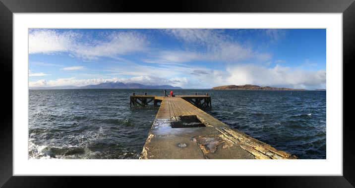 Portencross Pier, Ayrshire Framed Mounted Print by Donald Parsons