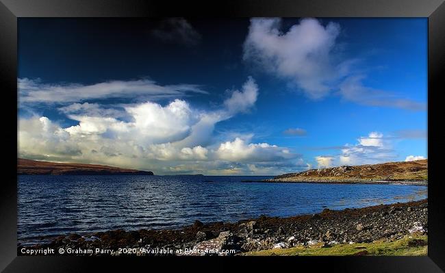 Tropical Illusion on Skye's Shores Framed Print by Graham Parry