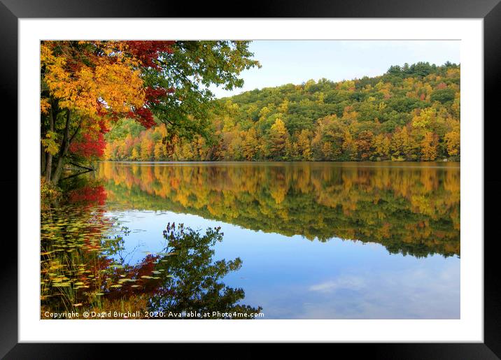 Connecticut River in Autumn Framed Mounted Print by David Birchall
